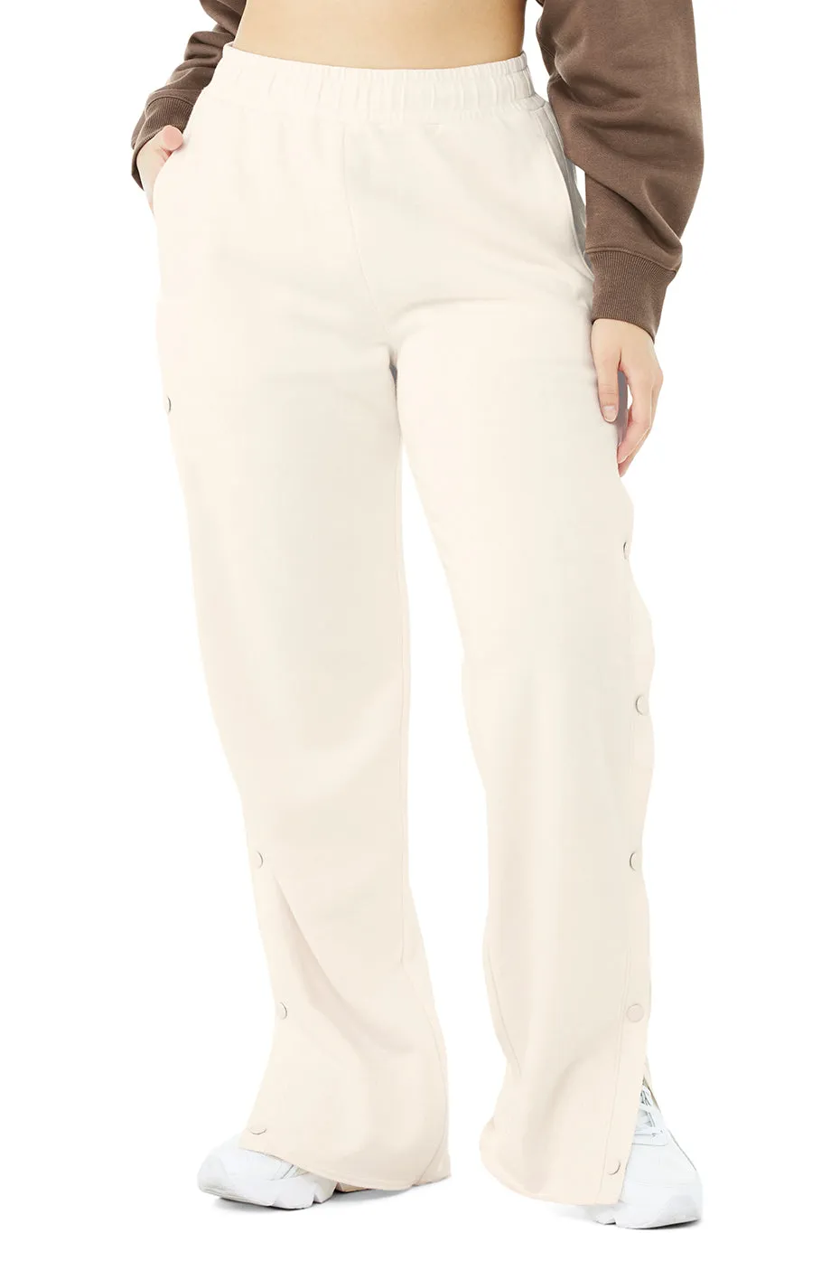 Courtside Tearaway Snap Pant - Ivory