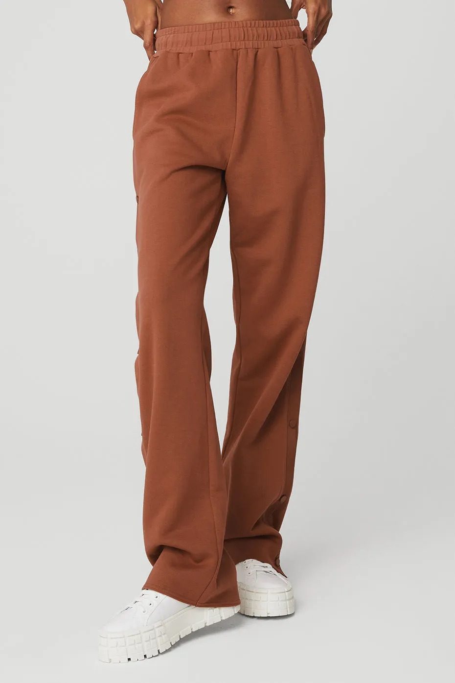 Courtside Tearaway Snap Pant - Rust