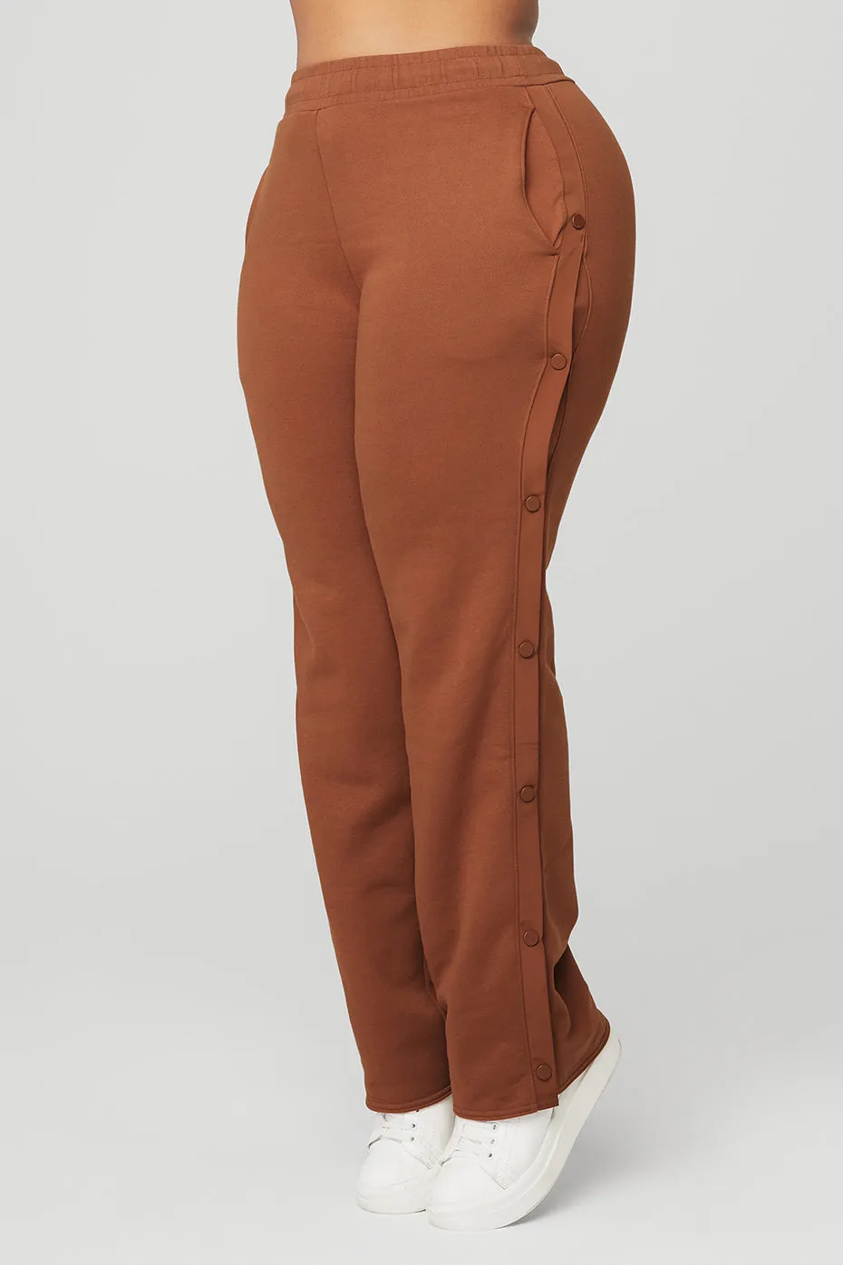 Courtside Tearaway Snap Pant - Rust