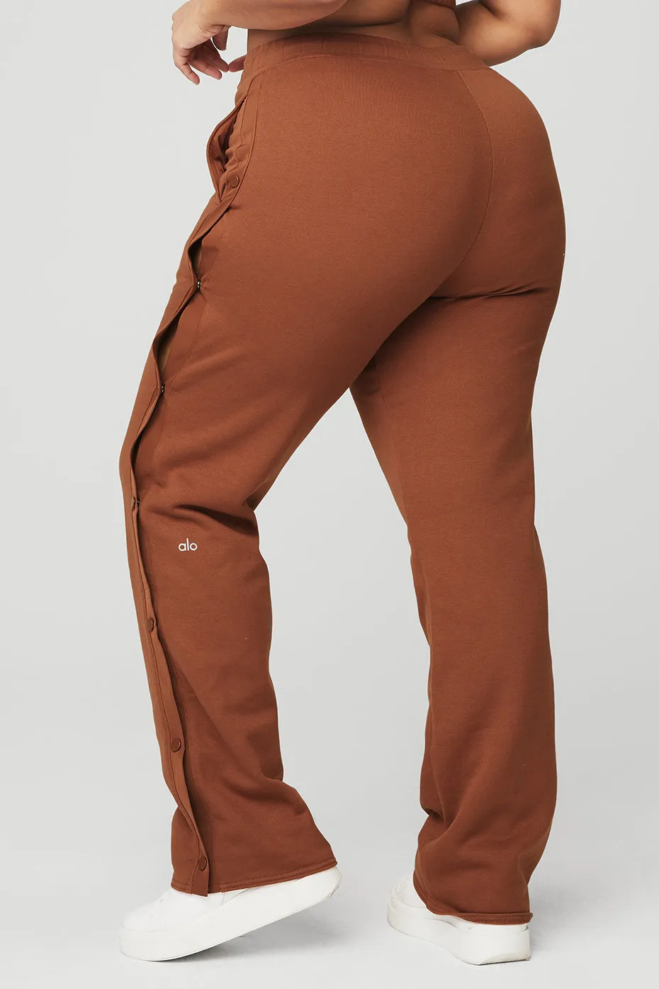 Courtside Tearaway Snap Pant - Rust