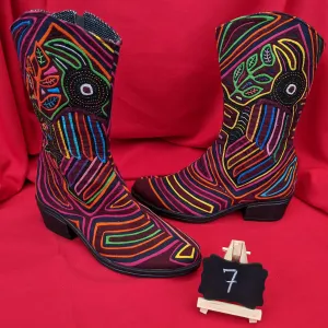 Cowgirl Zipper Mola Boots Size 7 - Manakel