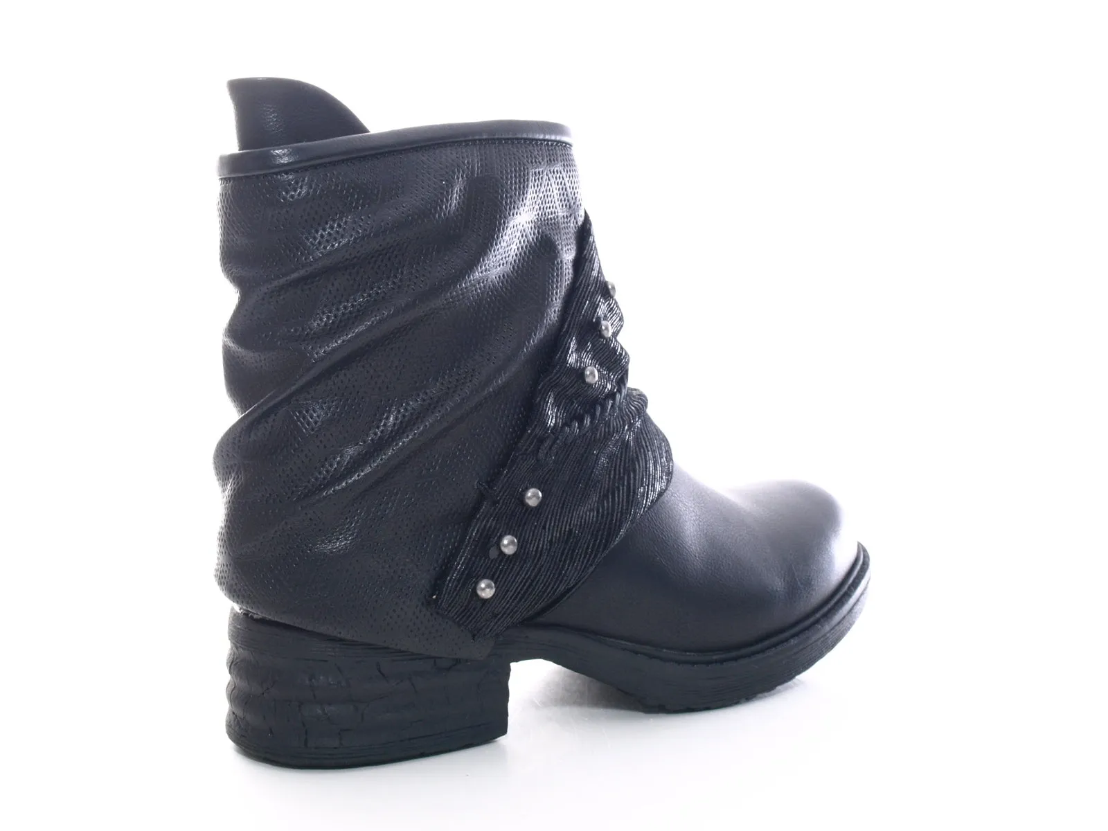 Damen Stiefeletten Biker Boots Outdoor Winterboots warm gefüttert Black # 3127