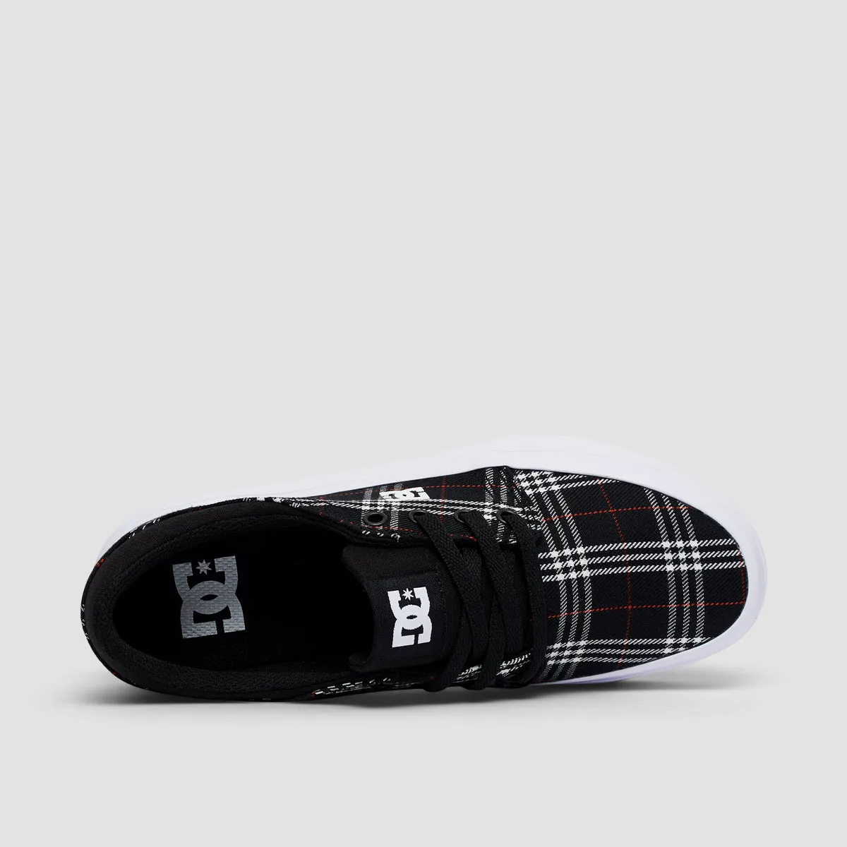 DC Trase Platform Shoes - Black/Plaid - Womens