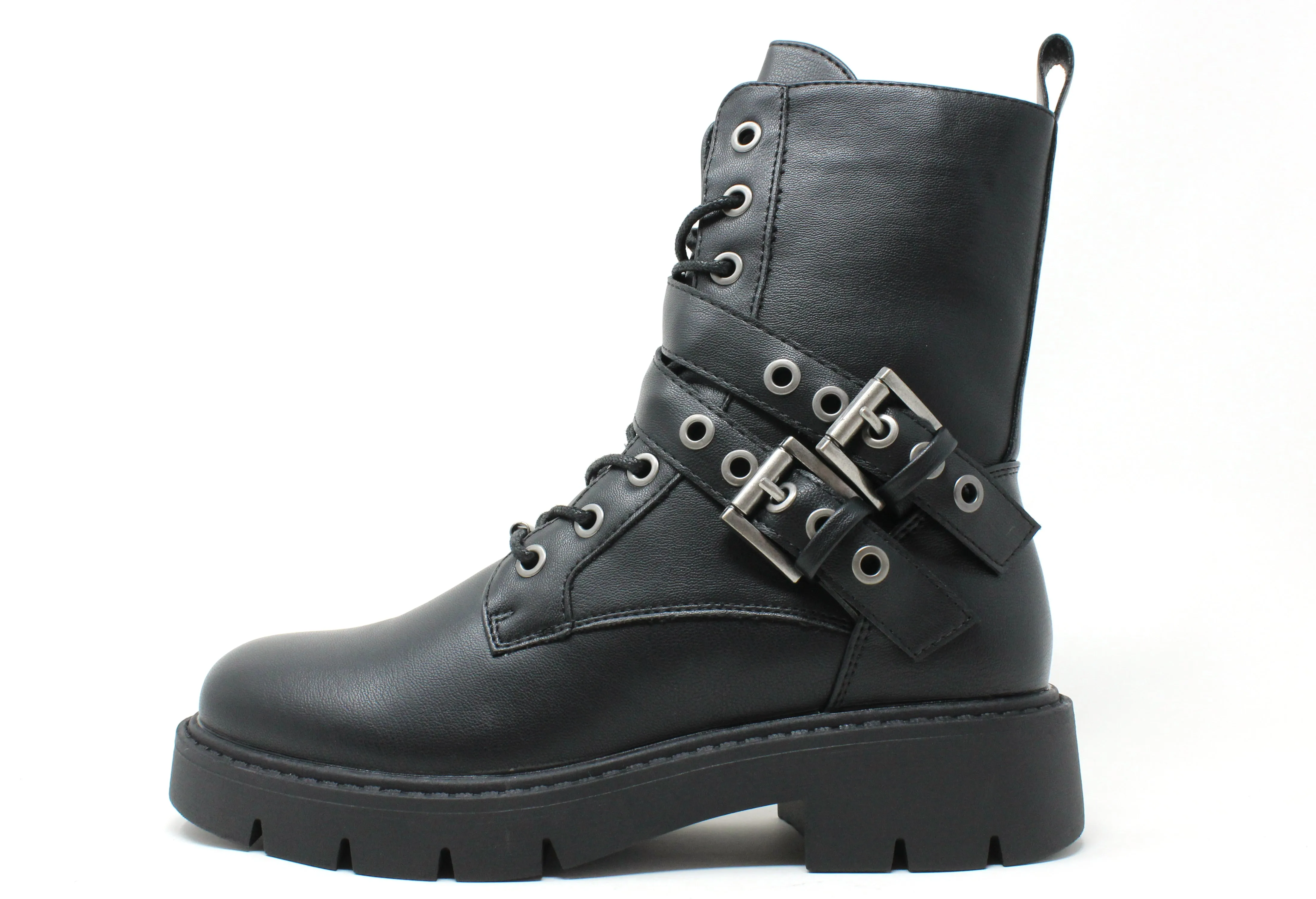 Double Buckle Biker Boot