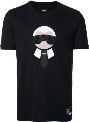 Fendi New Karlito Black T-Shirt