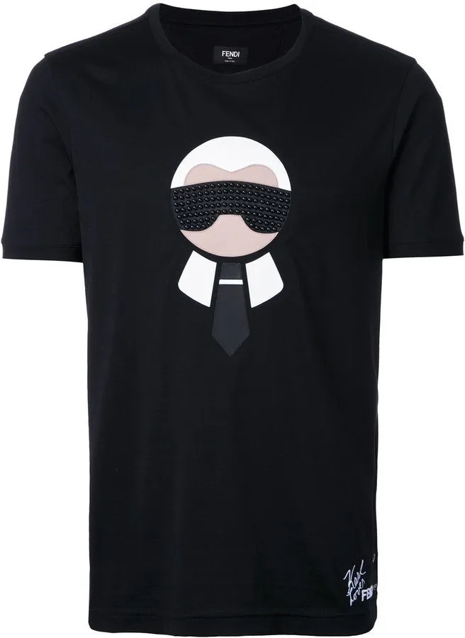 Fendi New Karlito Black T-Shirt