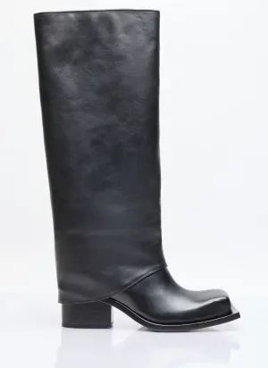 Fidan Novruzova Havva Leather Boots