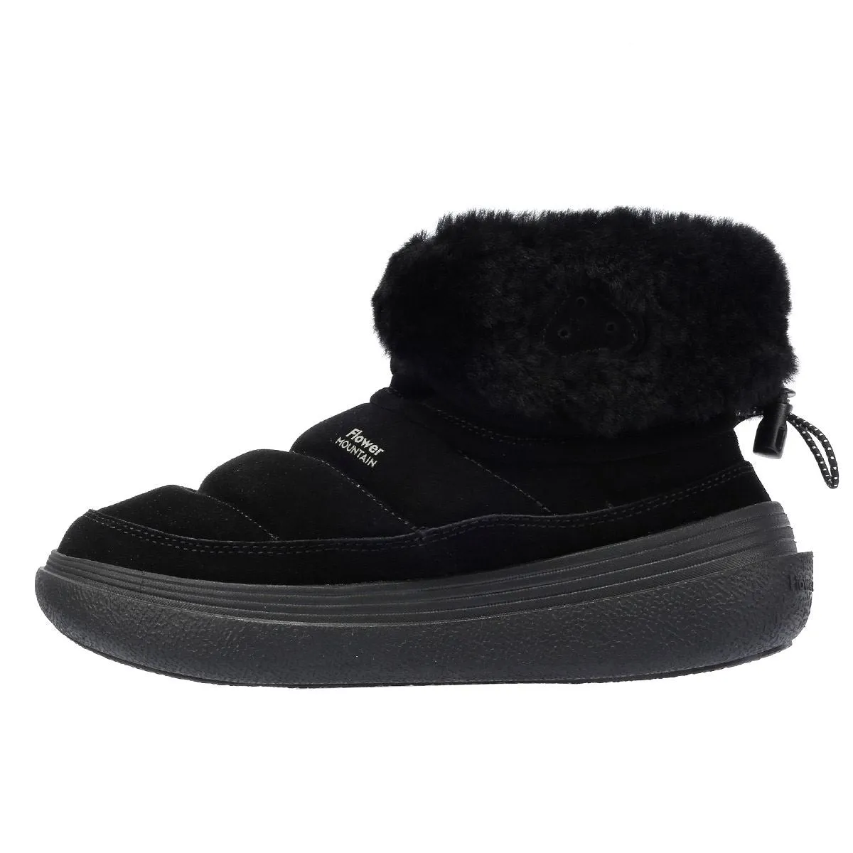 Flower Mountain Fami Mid Suede Women's Black Boots