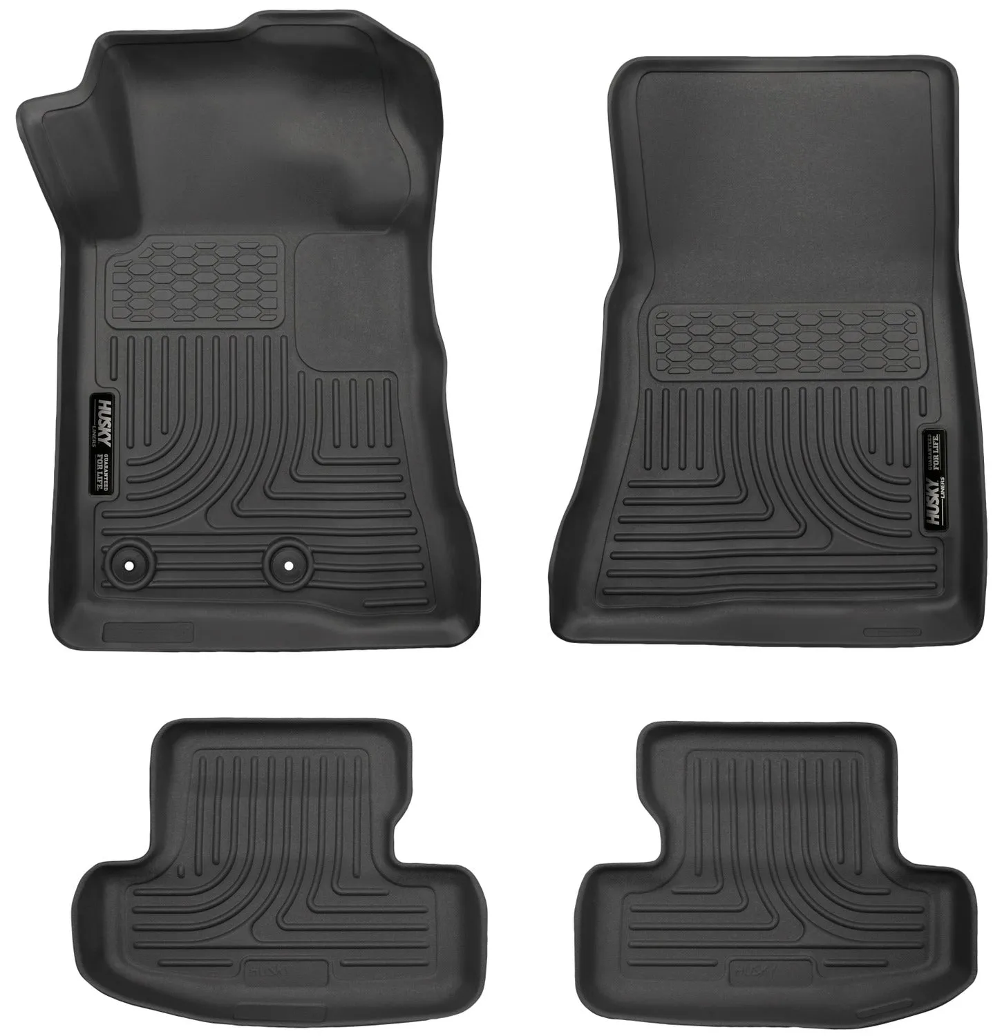 Ford Mustang Front & 2nd Seat Floor Liners - Black