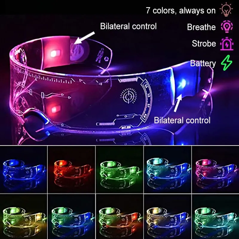 Futuristic Science Tech Colour Change Glasses