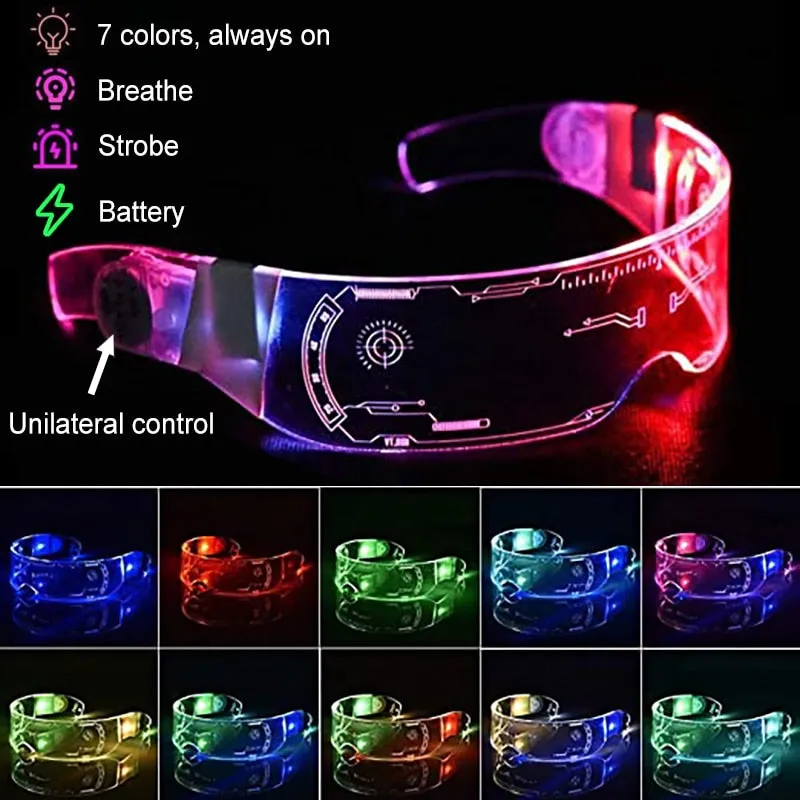 Futuristic Science Tech Colour Change Glasses