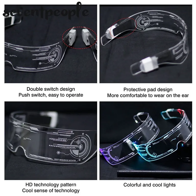 Futuristic Science Tech Colour Change Glasses