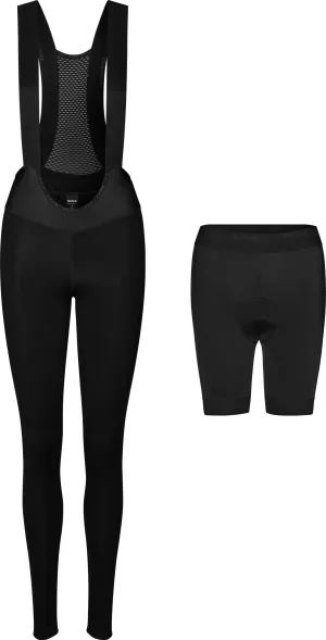 Gripgrab Women&#x27;s ThermaShell Water-Resistant Bib Tights Black | Buy Gripgrab Women&#x27;s ThermaShell Water-Resistant Bib Tights Black here | Outnorth