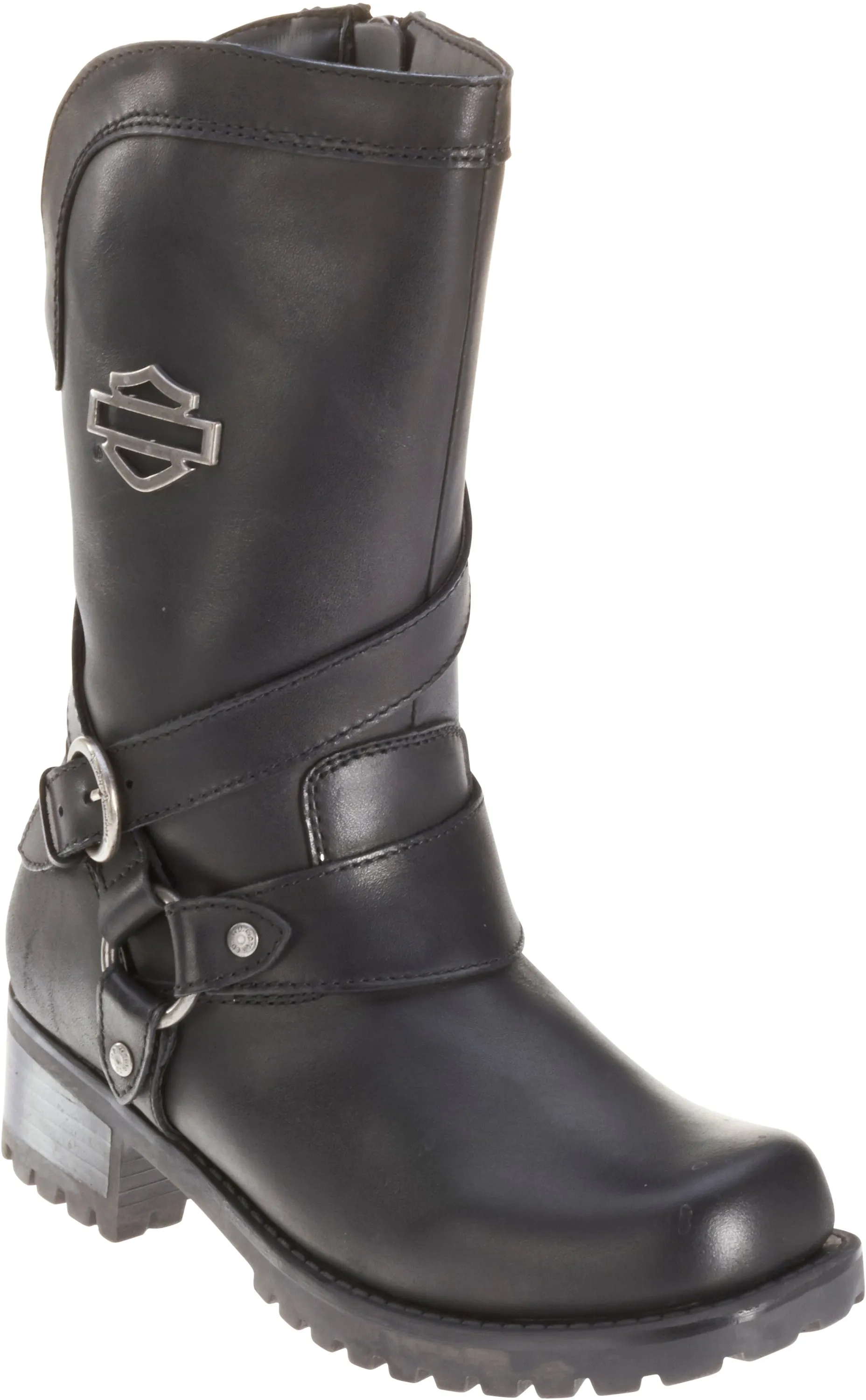 'Harley Davidson' Women's 9.5" Amber Pull On Boot - Black