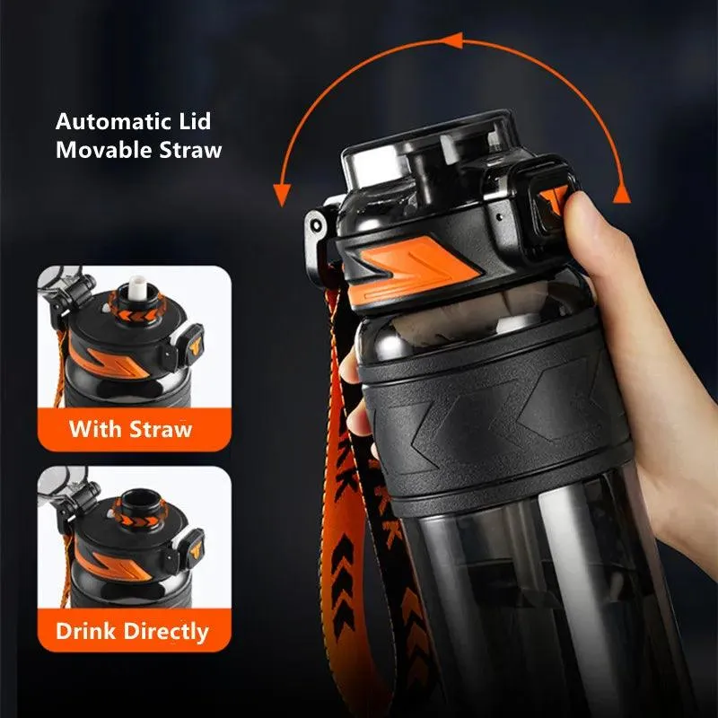 High Quality Tritan Water Bottle with Straw - Portable & Durable for Gym, Fitness, and Outdoor Sports (1000ml/1500ml)