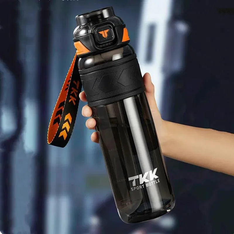 High Quality Tritan Water Bottle with Straw - Portable & Durable for Gym, Fitness, and Outdoor Sports (1000ml/1500ml)