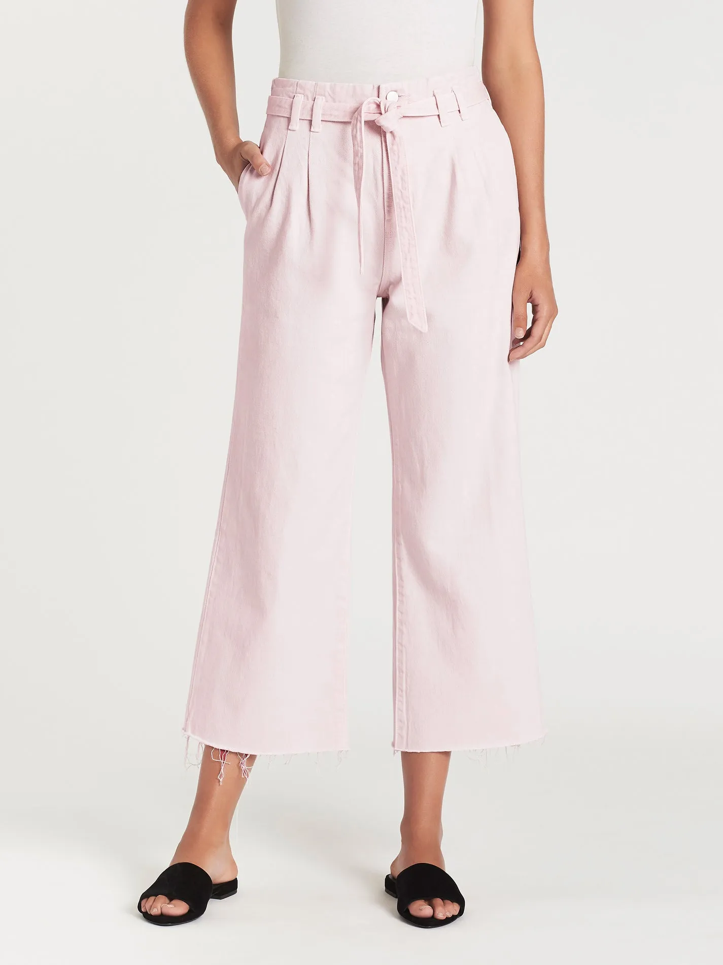 High Rise Tie Waist Pant