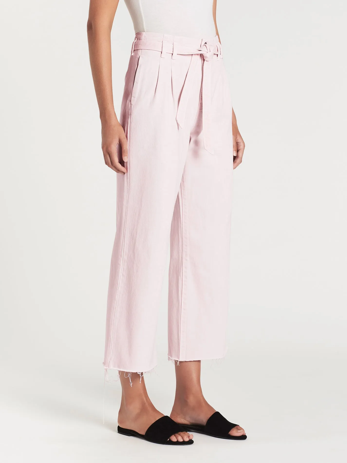 High Rise Tie Waist Pant