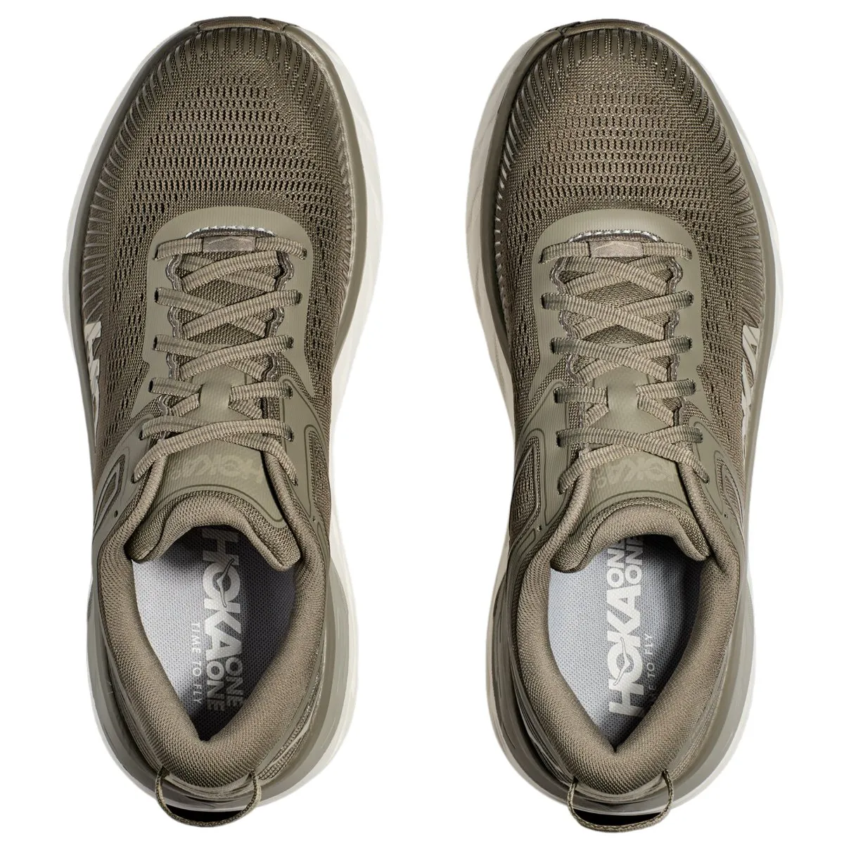 Hoka One One Men's Bondi 7 Olive Haze/White