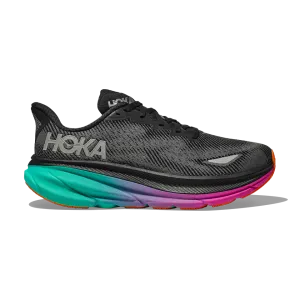 HOKA Women's Clifton 9 GTX Black/Electric Aqua