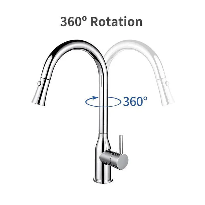 HOMELODY 2 functions 360 ° Swivel Pull-out Kitchen Faucet