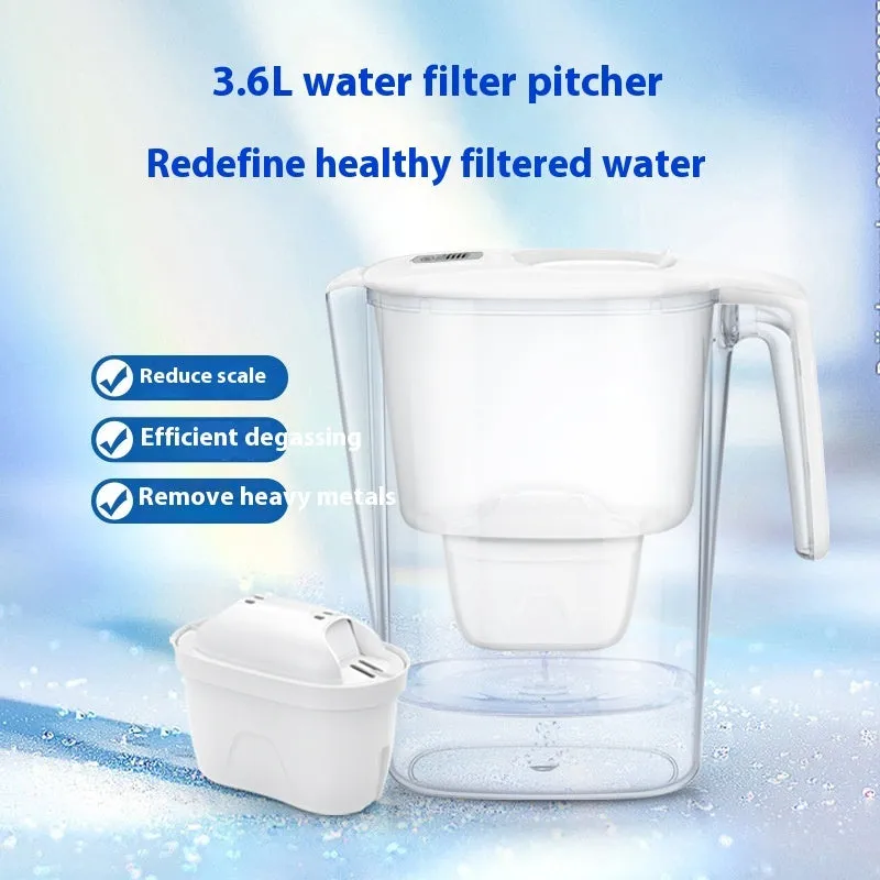 Household 3.6L Office Tap Water Multiple Filtration Water Pitcher