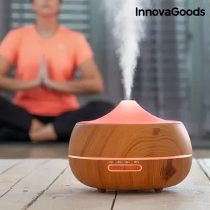 InnovaGoods Wooden-Effect Aromatherapy Humidifier