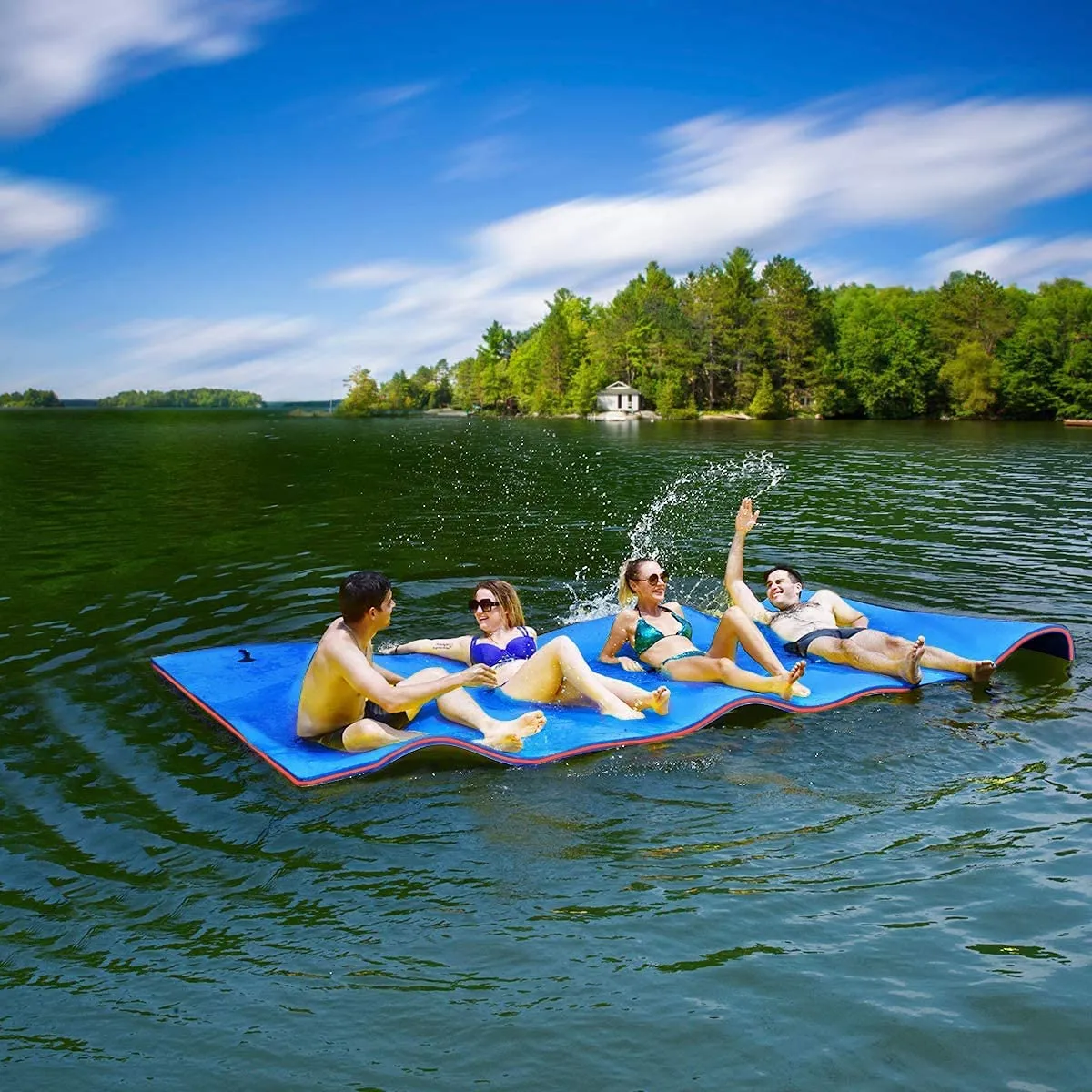 ITEM# 0016   Outroad Water Floating Mat Water Floating Foam Pad for Lakes Lily Pad Beach Floatation Pad for Pools &Beach, Multiple Size, Suitable for Many People (Watch Video)