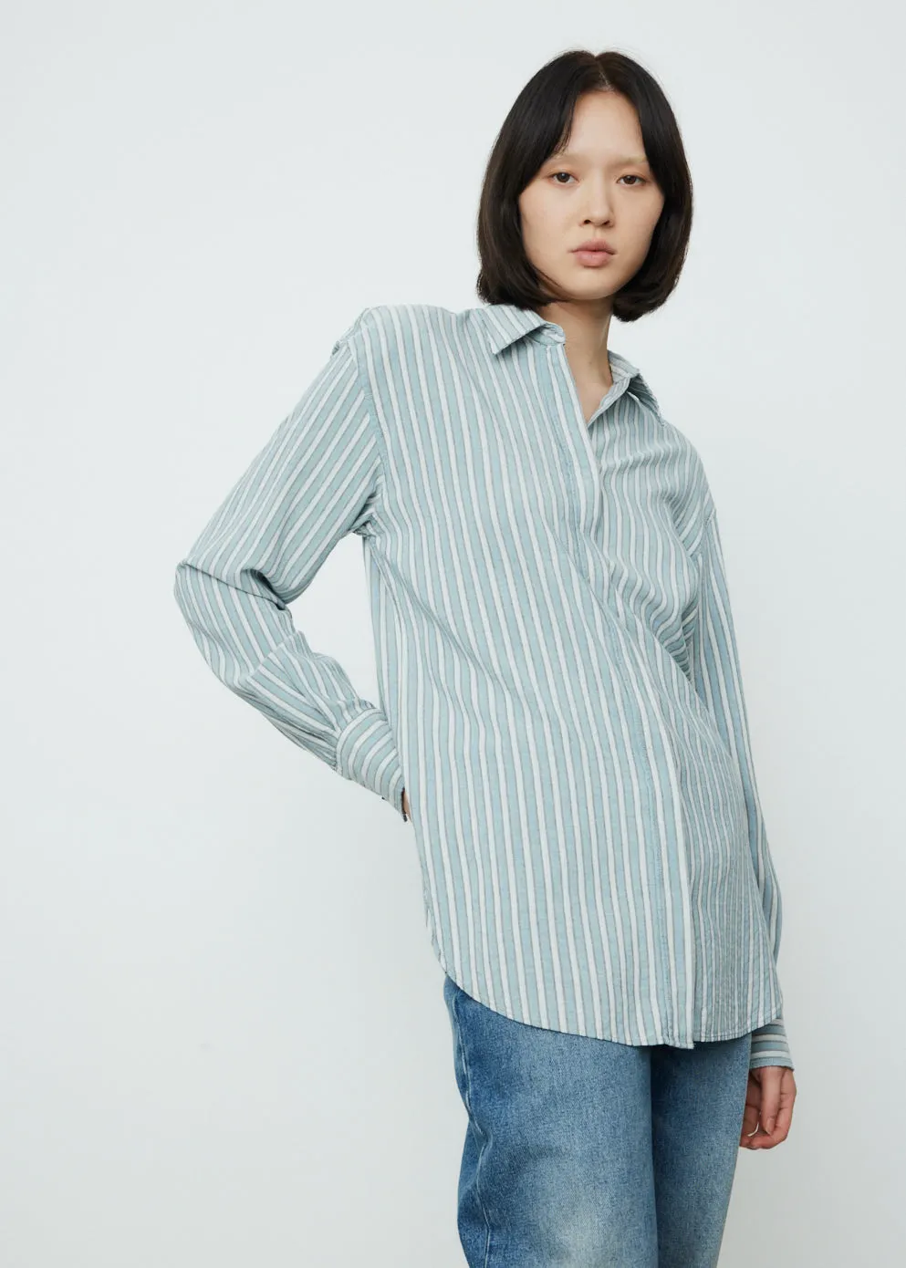 Journey Shirt Boyfriend Stripe Shirt