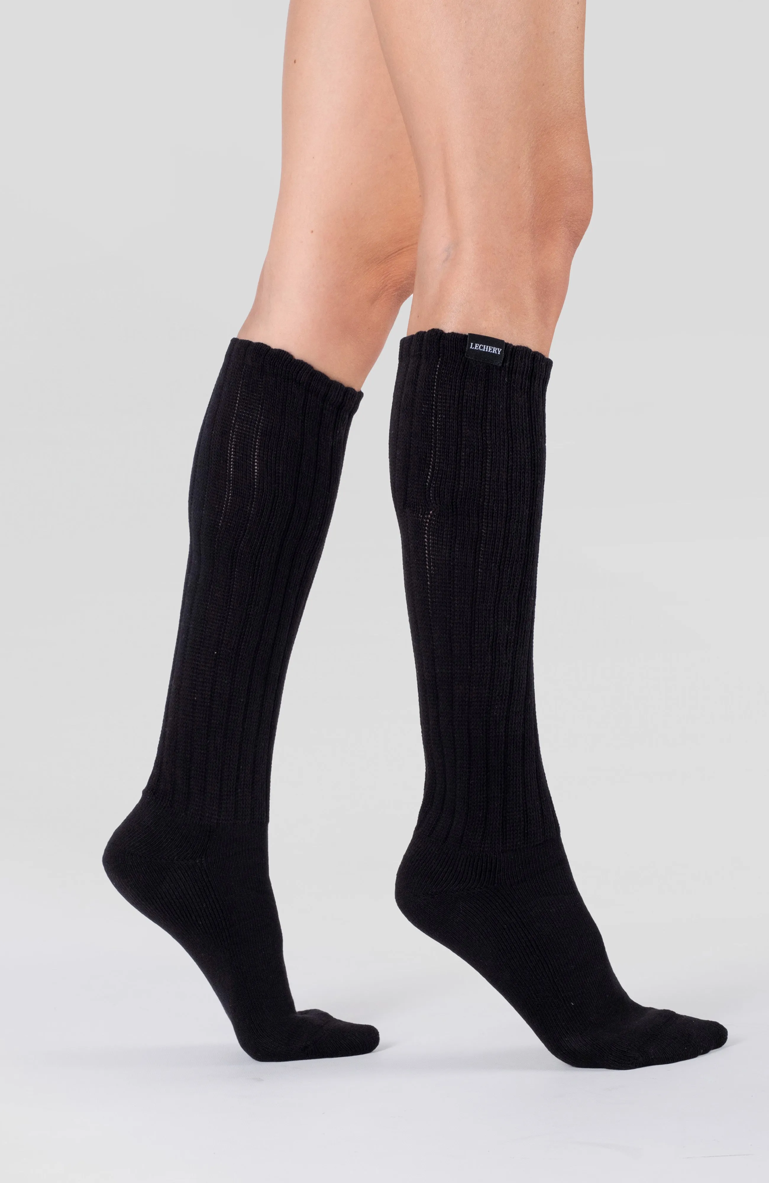 LECHERY® UNISEX SCRUNCH SOCKS - BLACK