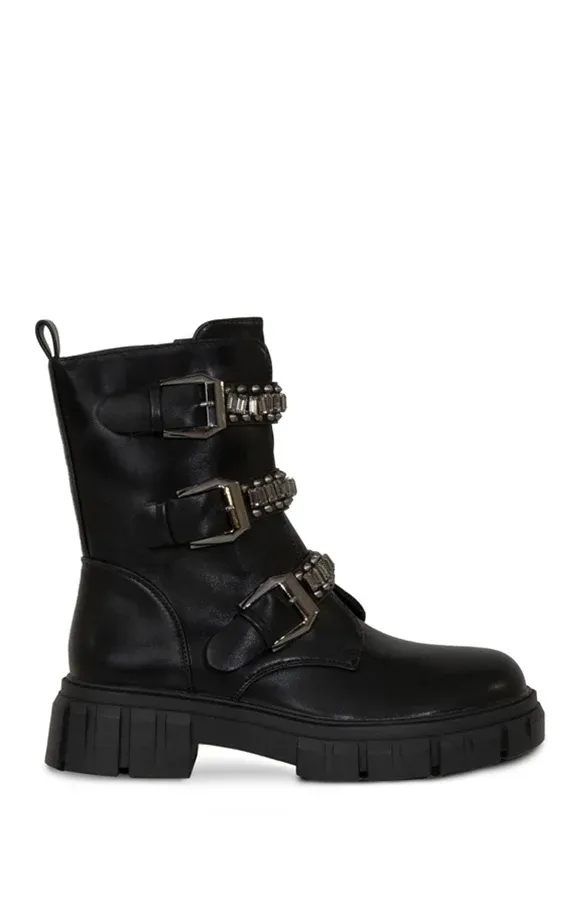 Limited Biker Boots Gun Metal