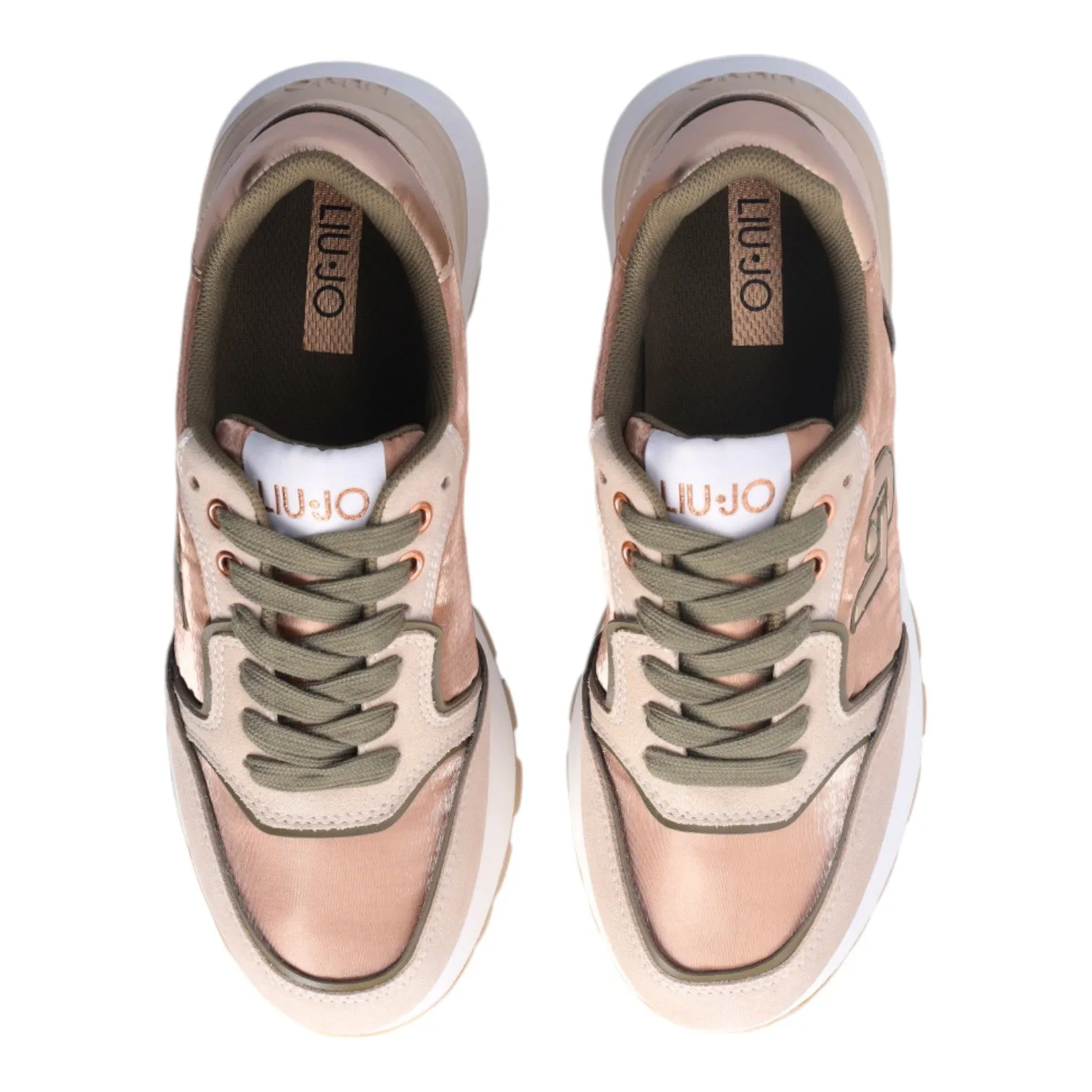 LIU JO Sneakers in suede e shiny nylon BF4049 PX102