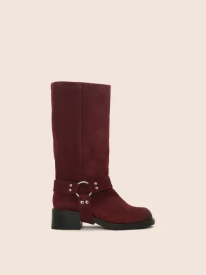 Lucca Cherry Suede Boot