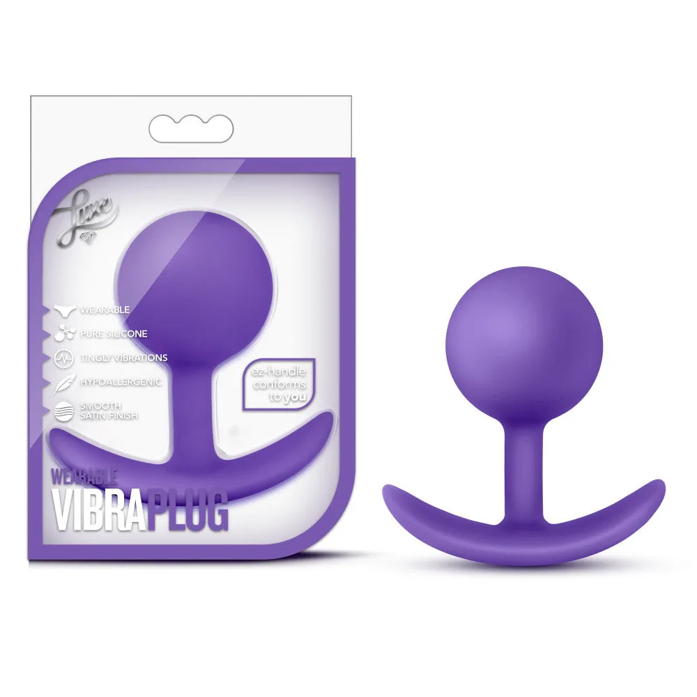 Luxe By Blush® | Wearable Vibra Purple 3.5-Inch Anal Plug