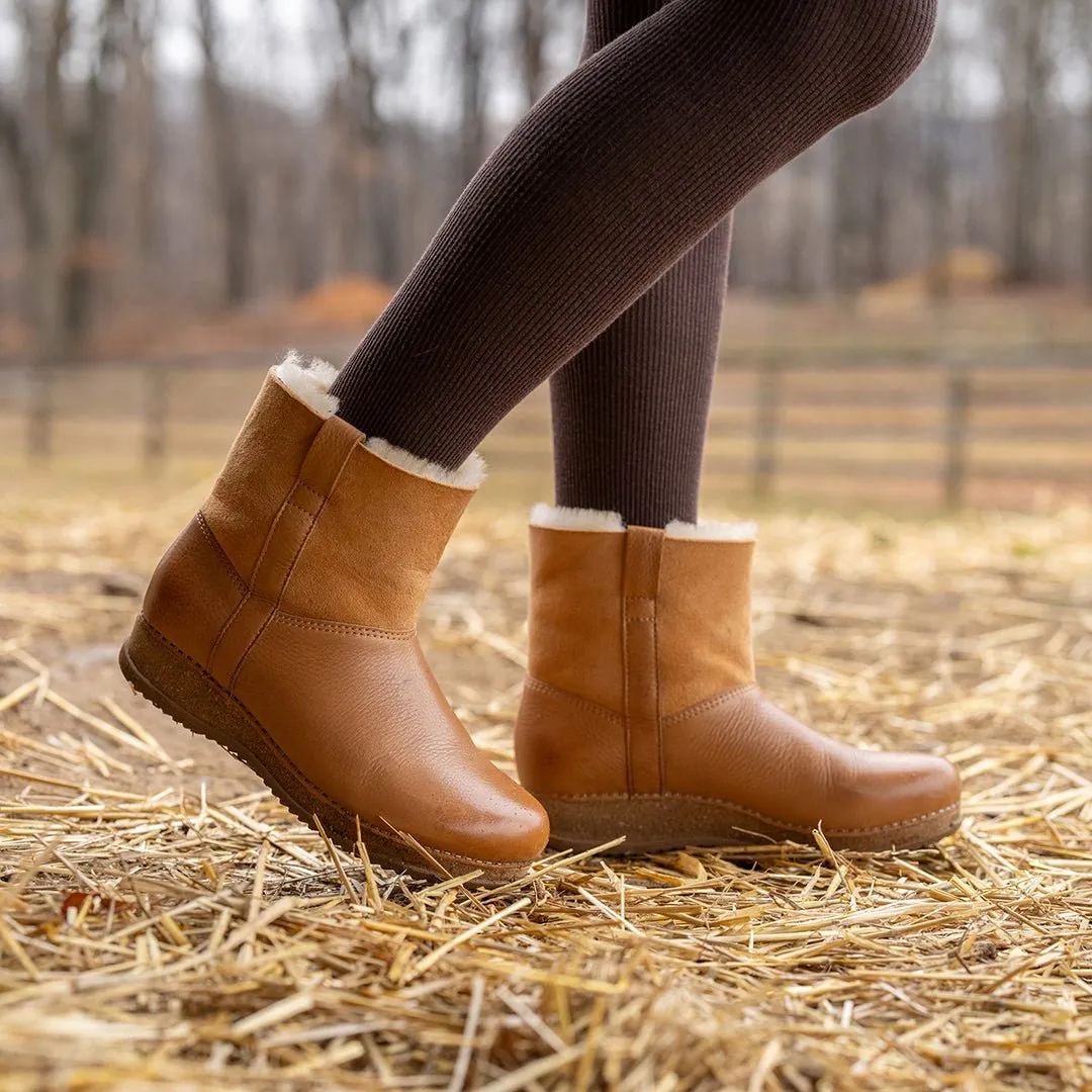 Mckenzie | Waxy Milled/Shearling | Tan