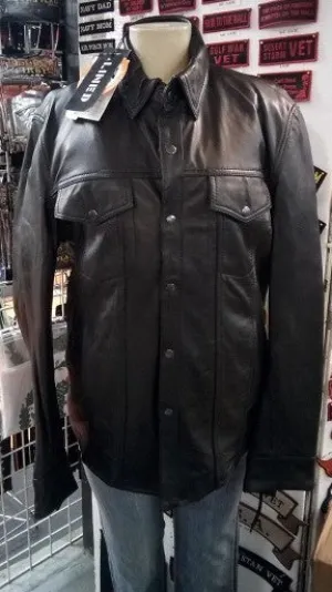 Men's Leather Lambskin Shirt 403 LS