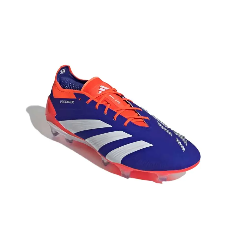 Men's Predator Elite FG Soccer Cleats - Lucid Blue/Cloud White/Solar Red - Regular (D)