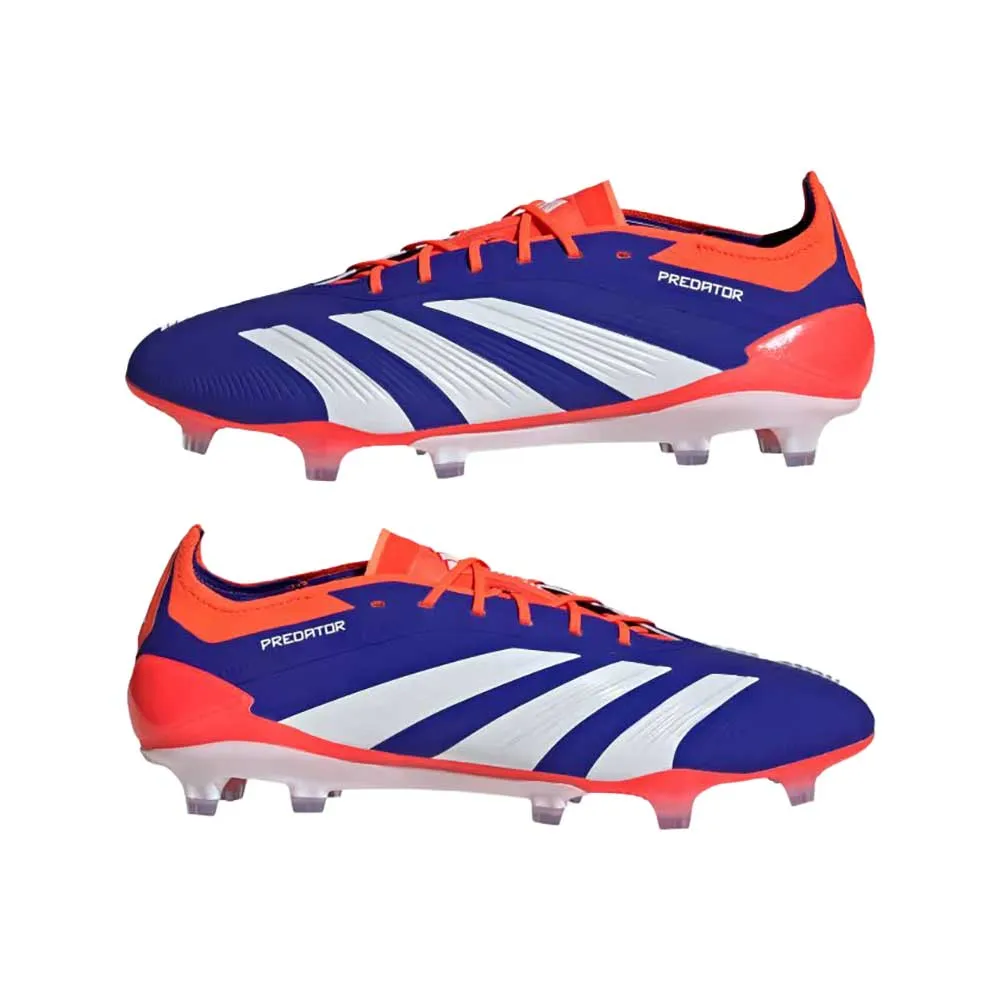 Men's Predator Elite FG Soccer Cleats - Lucid Blue/Cloud White/Solar Red - Regular (D)