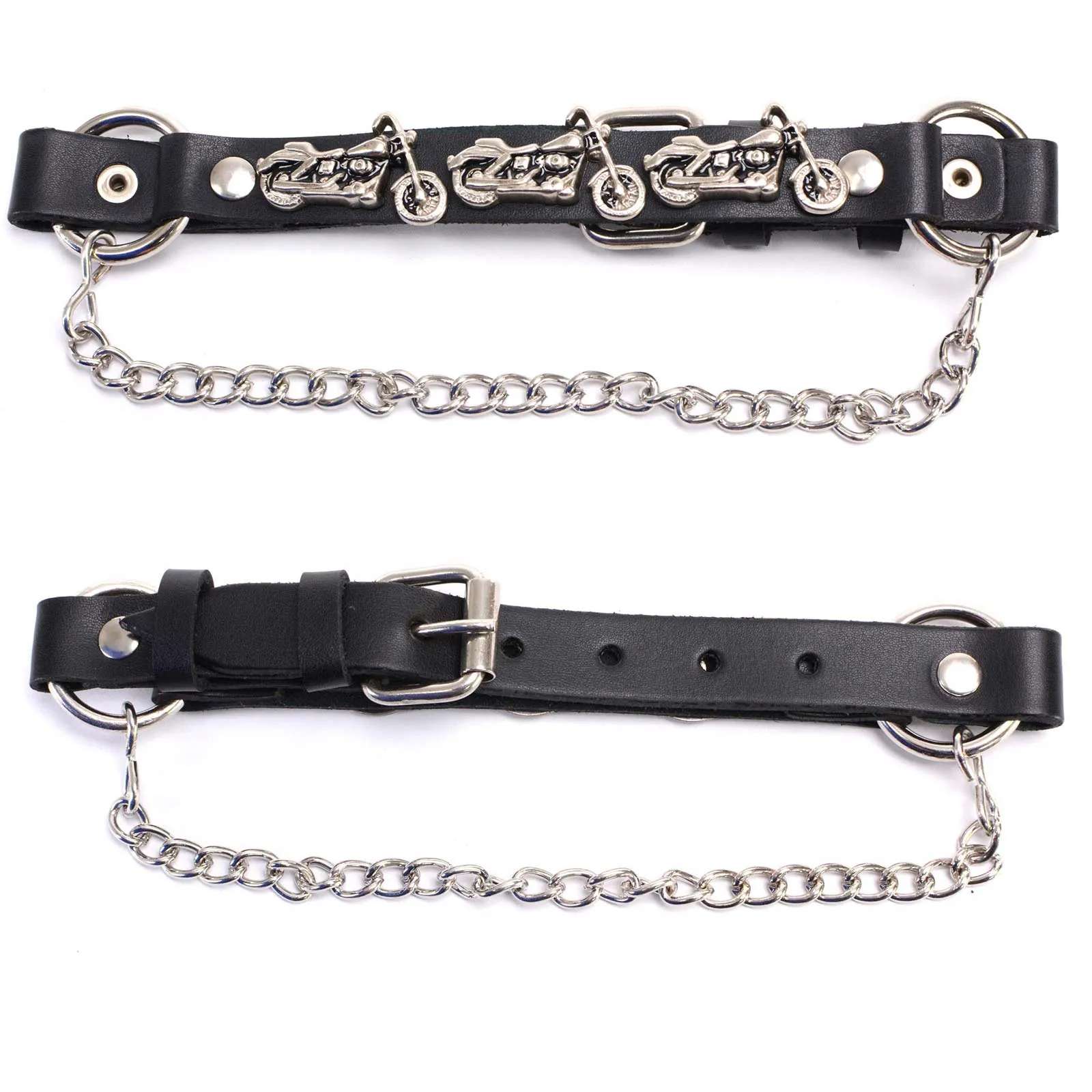 Milwaukee Leather MLA3001 Silver Biker Chain for Motorcycle Boots with