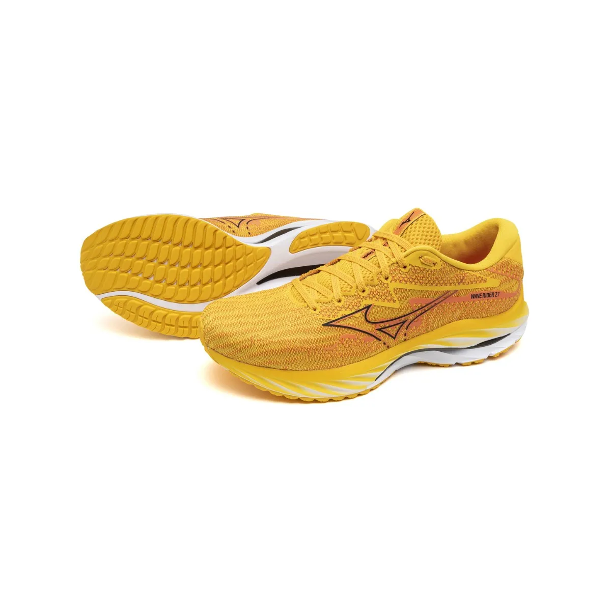 Mizuno Wave Rider 27 Yellow Shoes SS24