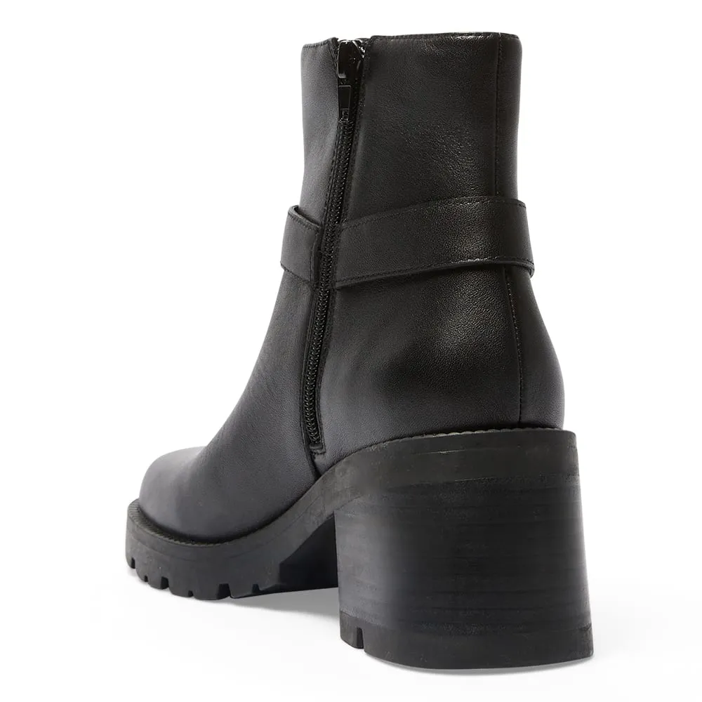 Morgan Boot in Black Leather