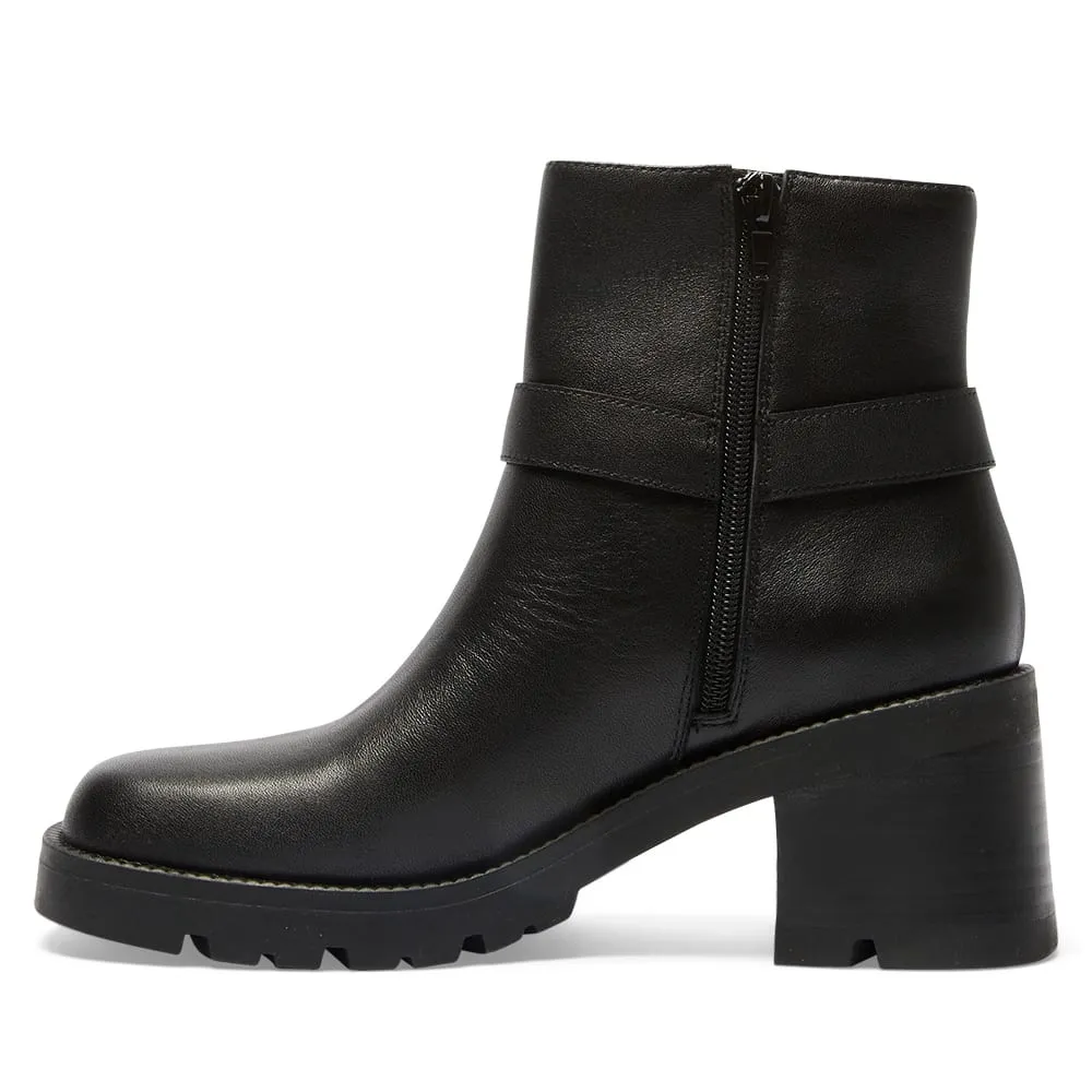 Morgan Boot in Black Leather