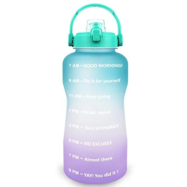 Motivational Gym Fitness Water Bottle - BPA Free