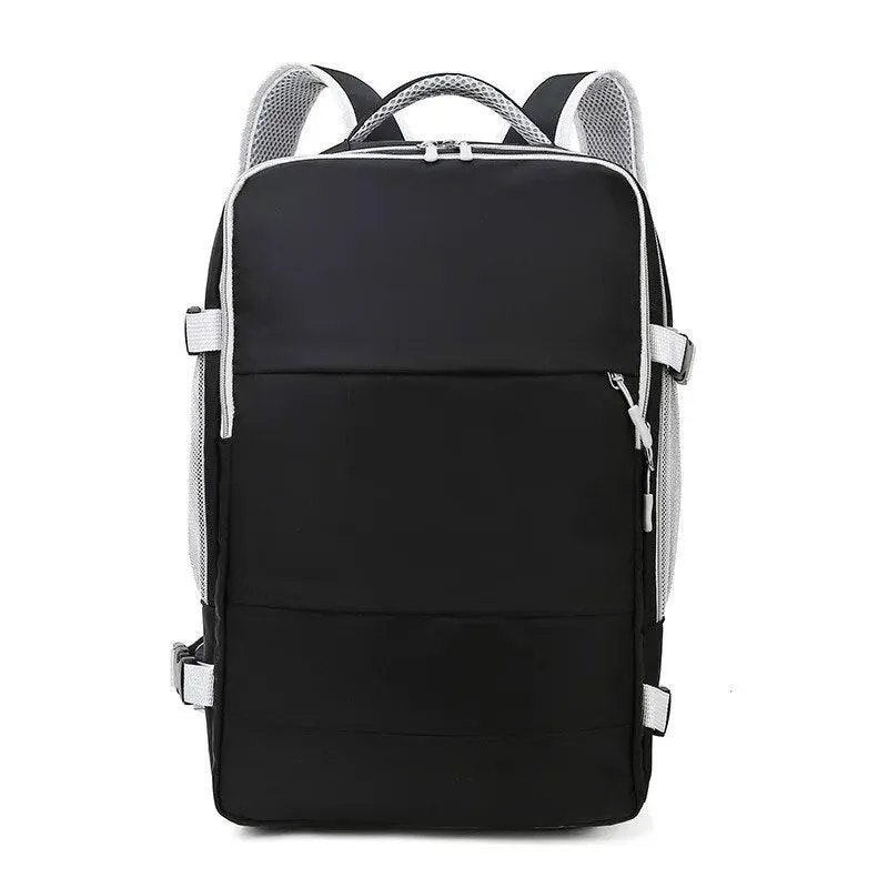 New Fashion Men's and Women's Multifunctional Travel Bag Fitness Bag with Luggage Strap and USB Charging Port Backpack