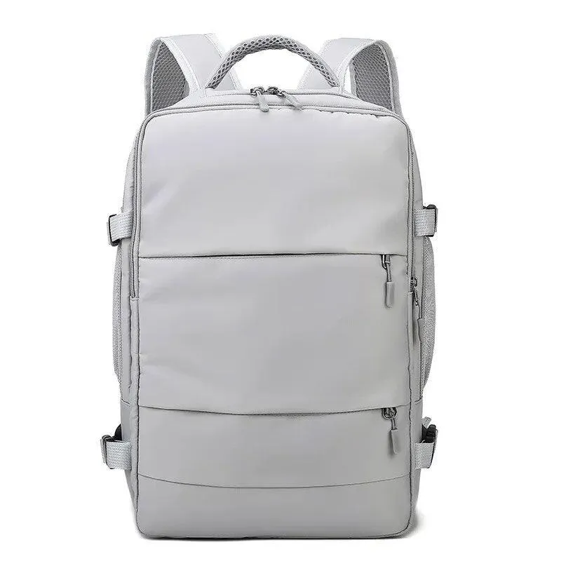 New Fashion Men's and Women's Multifunctional Travel Bag Fitness Bag with Luggage Strap and USB Charging Port Backpack