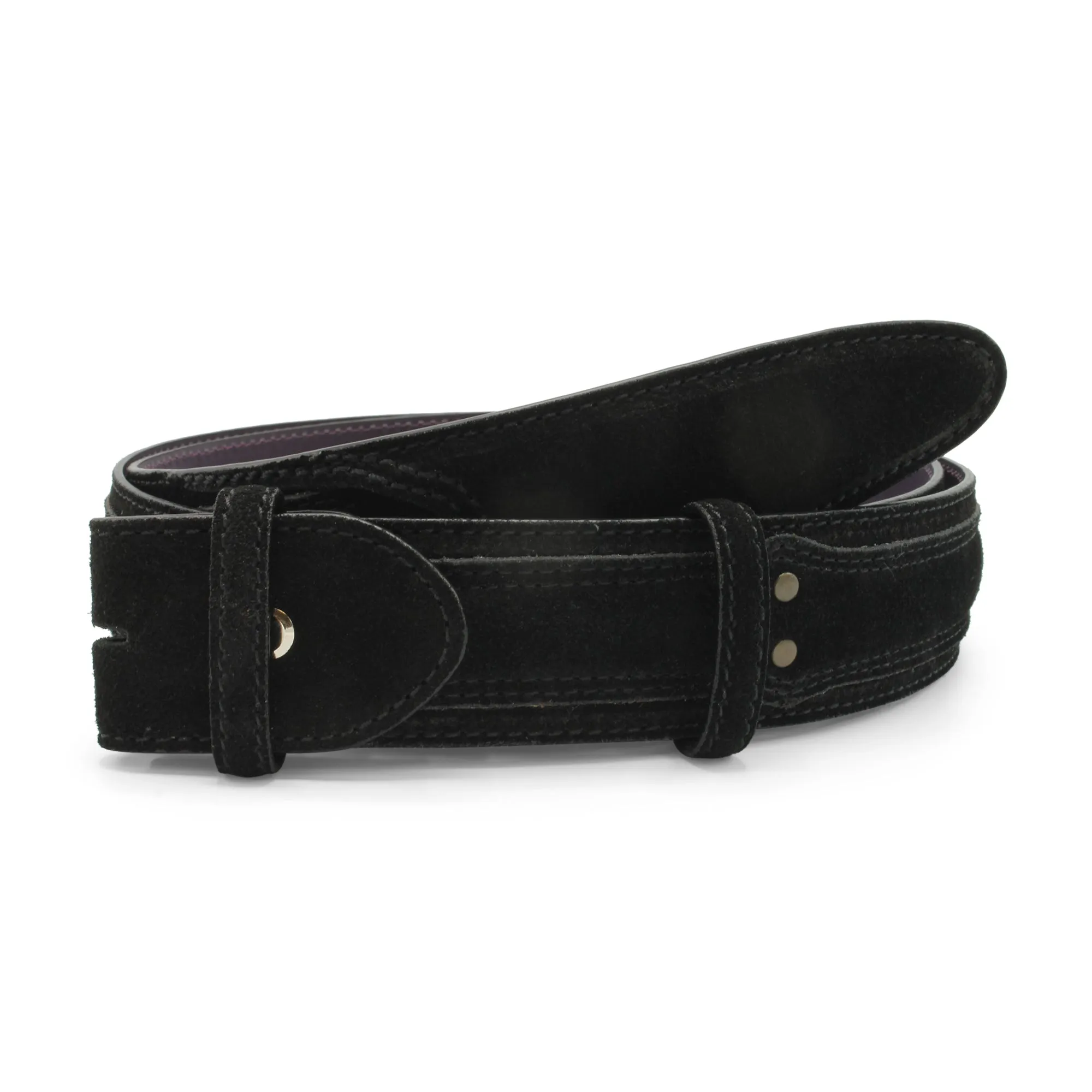 Newman Suede Rivet Prong Belt Strap