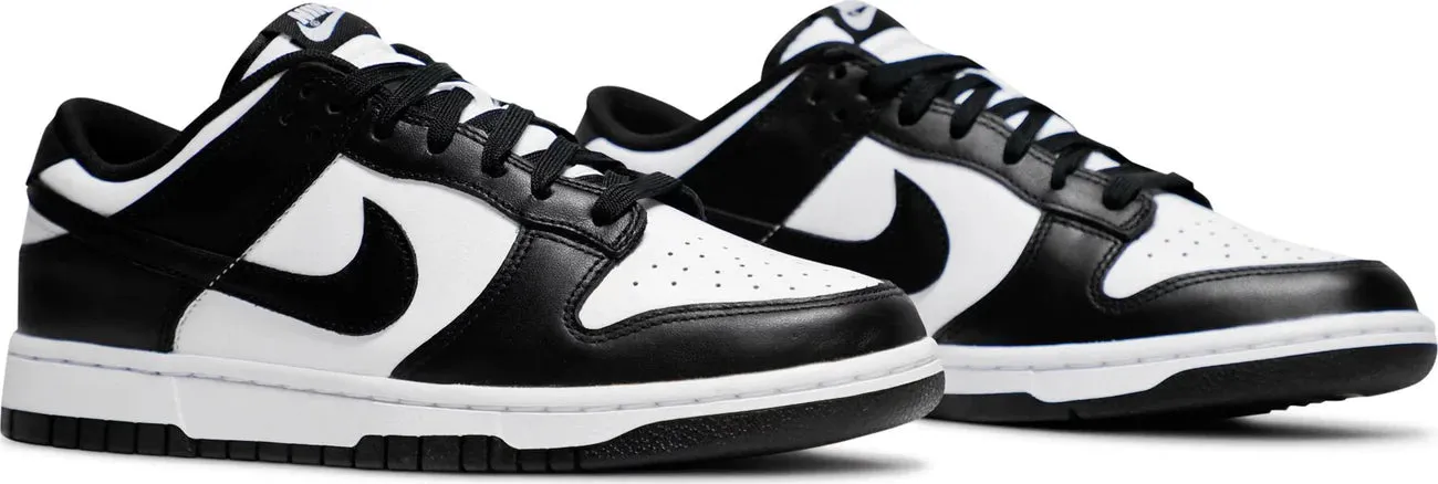 Nike - Dunk Low Retro Sneakers - White/Black