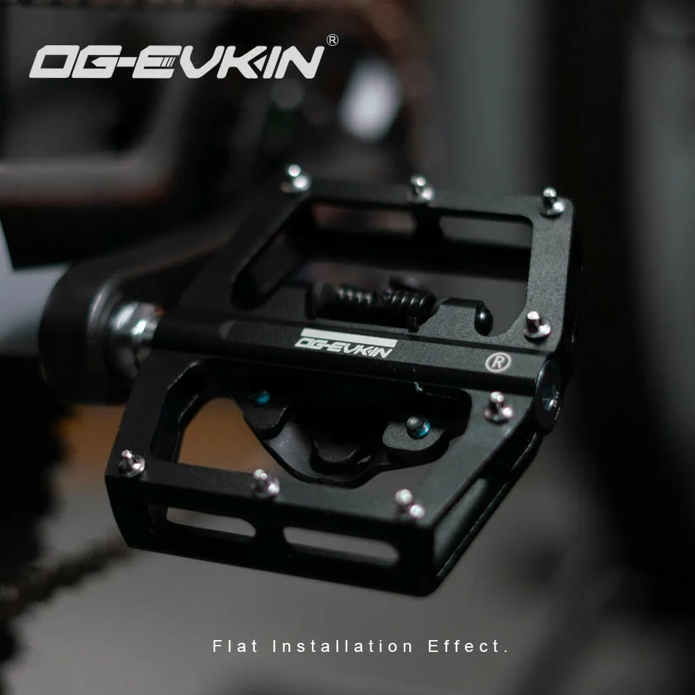 OG-EVKIN PD-003 Self-locking Aluminum Pedals SPD Pedals Lock For Road Bike Bicycle Parts Bike Sealed Bearing Flat Pedals