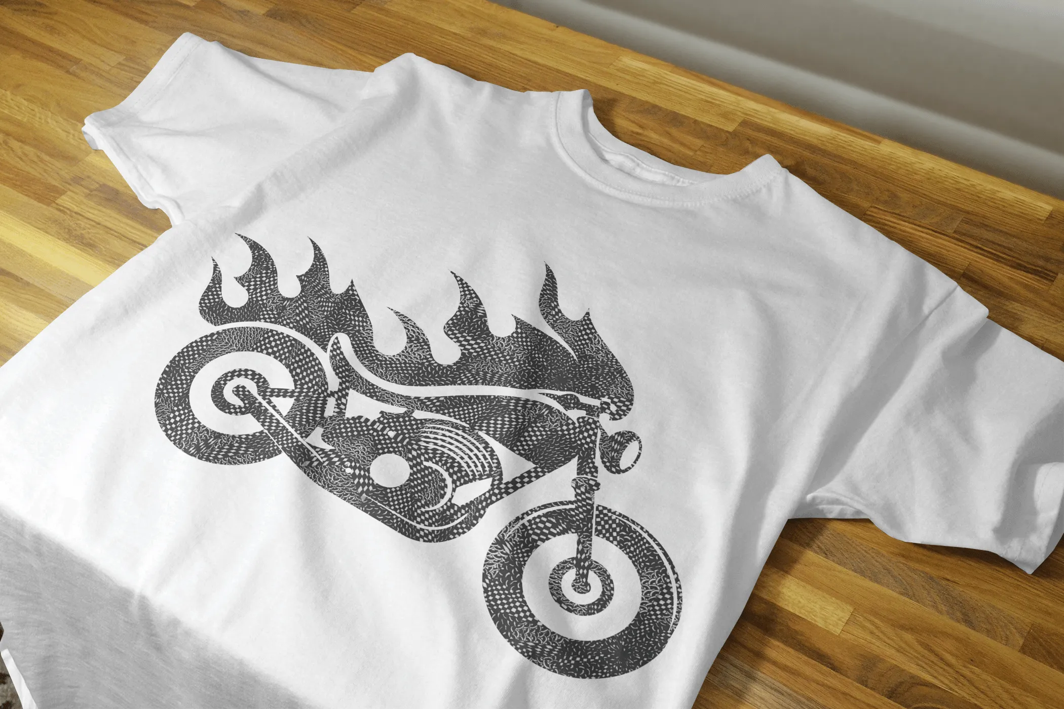 Old Soul Biker - 100% Cotton Crewneck Half Sleeve Unisex T-Shirt