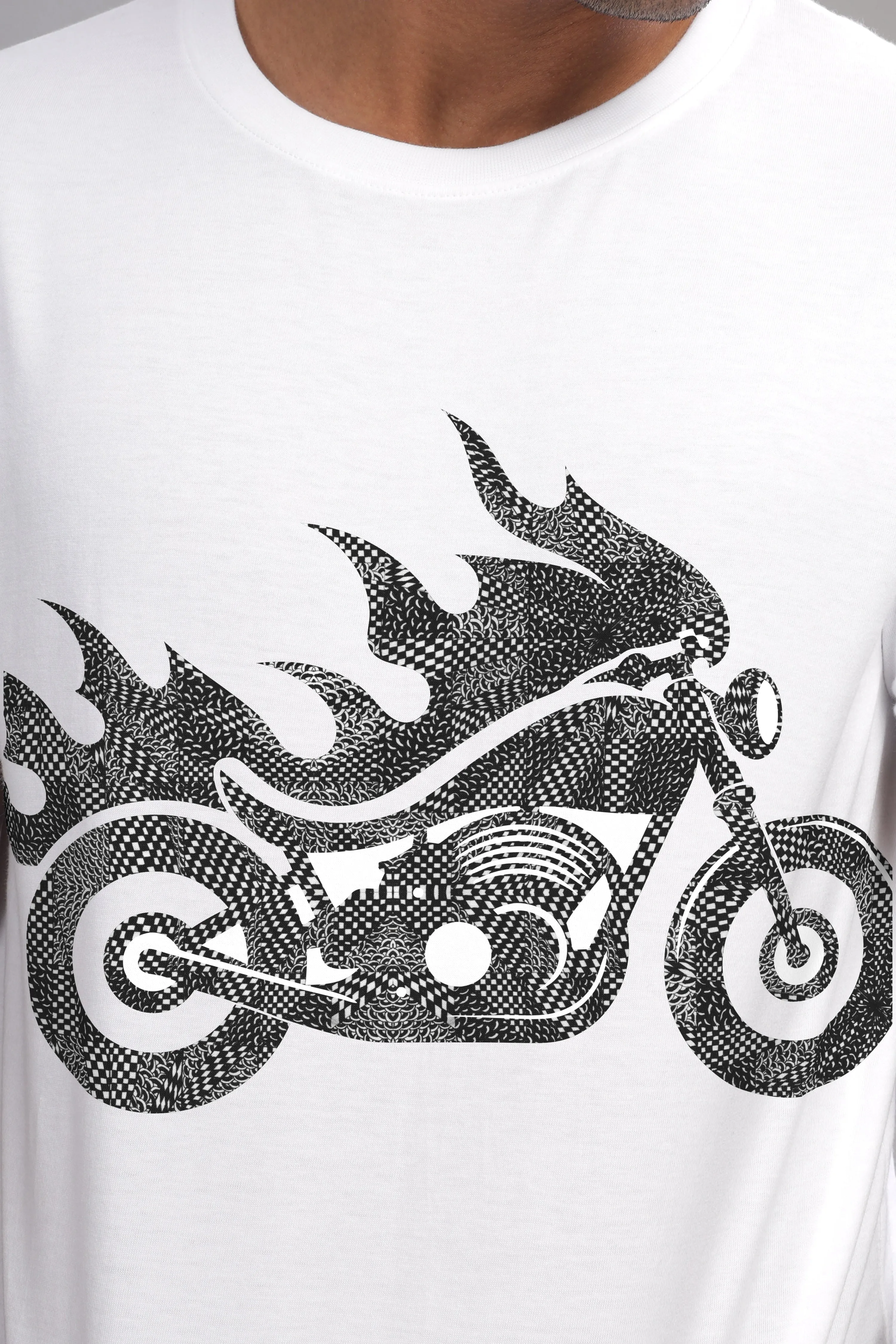 Old Soul Biker - 100% Cotton Crewneck Half Sleeve Unisex T-Shirt